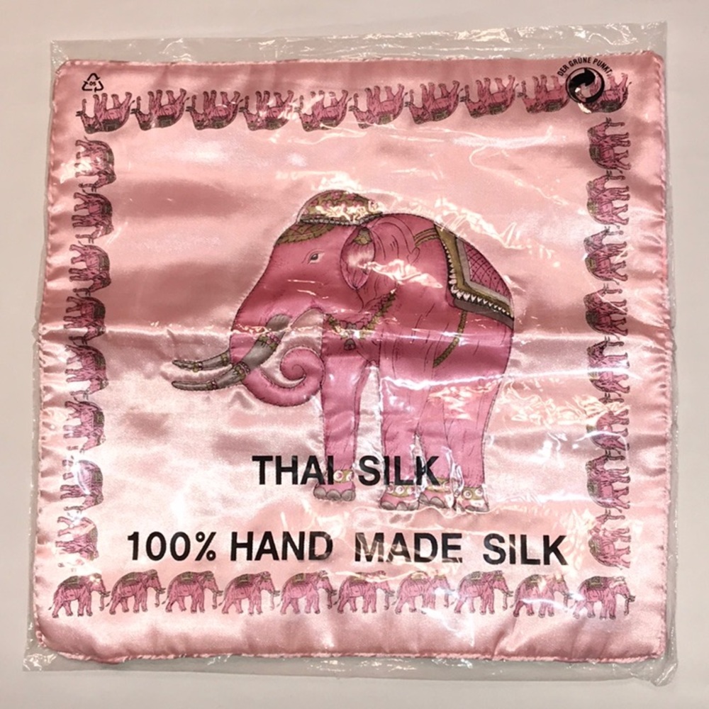New In Plastic Thai Silk Pillow Cover (100% Silk)
